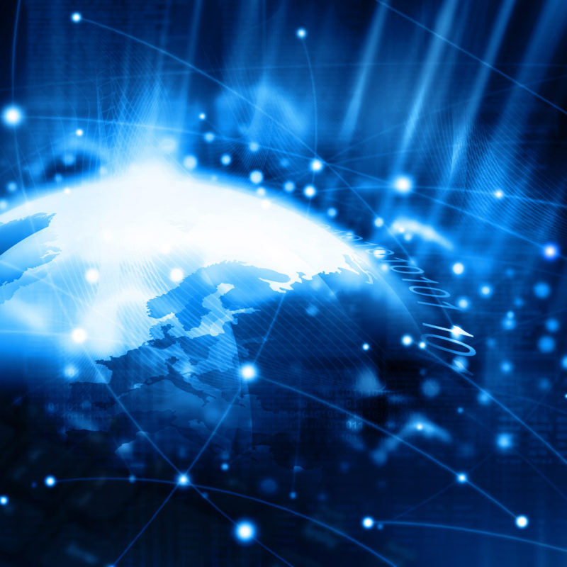 SDN - Turrito Networks - Connected Blue Globe