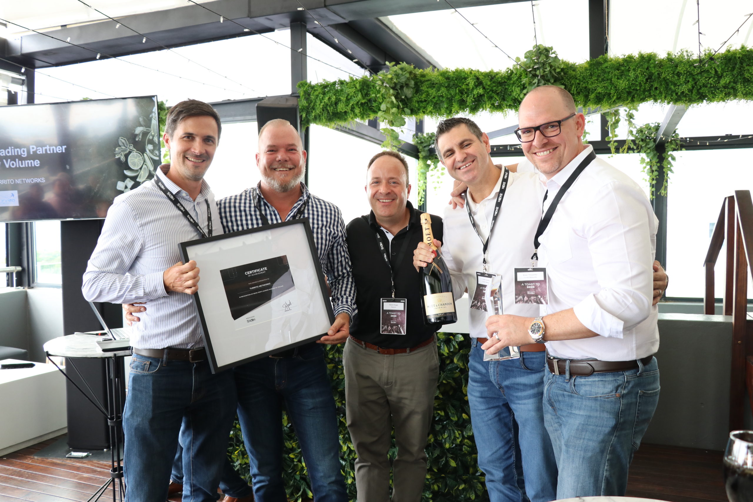 Turrito Executives accept the SEACOM Partner of the Year awards